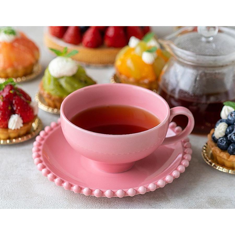 ティアラ ティーカップ ソーサー スイートピンク 美濃焼//洋食器