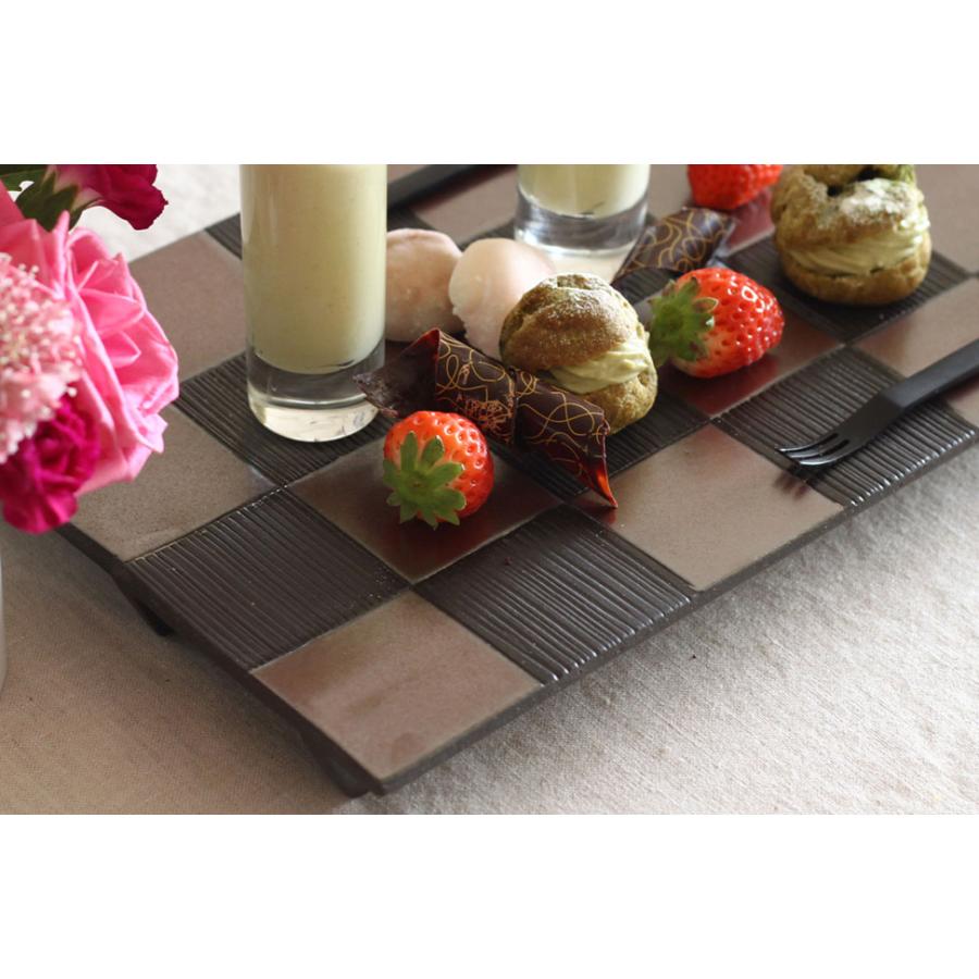 山善（YAMAZEN） 食器 和食器 陶器 美濃焼 皿 大皿 長角皿 J.C 長角