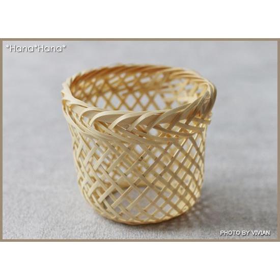 竹製ハカマ ヒレ酒カバー 小 内寸6cm 竹かご 酒器 居酒屋 業務用