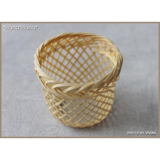 竹製ハカマ ヒレ酒カバー 小 内寸6cm 竹かご 酒器 居酒屋 業務用