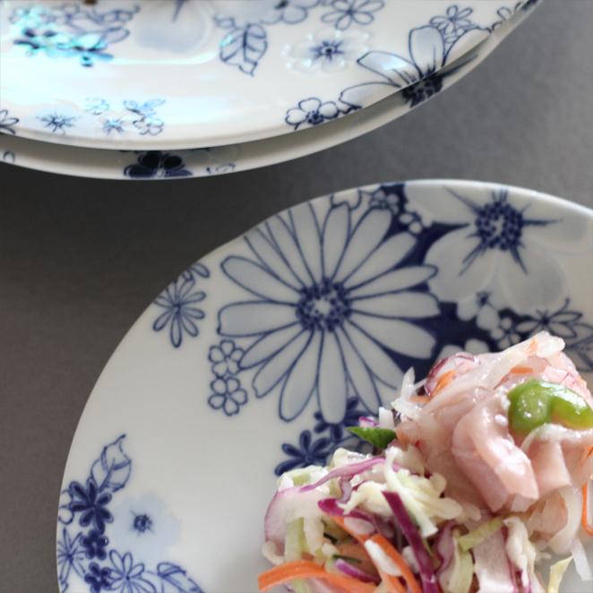 食器 美濃焼 皿 取り皿 16cm プレート 銘々皿 ケーキ皿 花柄 かわいい