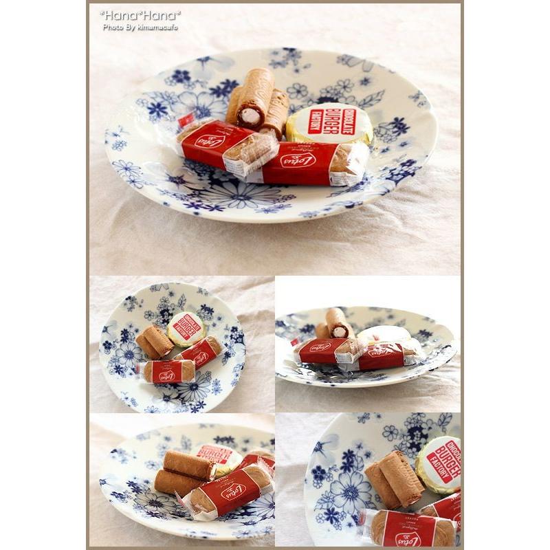 食器 美濃焼 皿 中皿 22cm プレート 主菜皿 デザート皿 ミート皿 花柄
