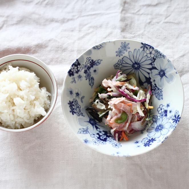 未使、超美品！陶器製花模様鉢・ボウルセット aito製作所 ボウル 14cm 輪花皿 花皿 花シリーズ 洋食器 陶器 日本製