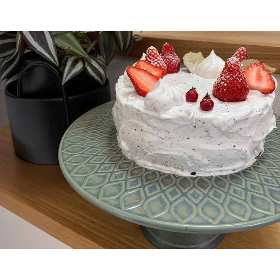 大特価品／ タルヴィー ケーキスタンド グレー L 26cm ケーキ