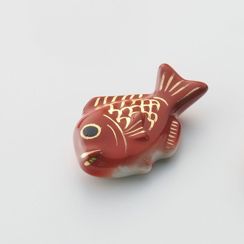 蔵珍窯（ぞうほうがま） めで鯛 箸置き (お取り寄せ品) // 美濃焼