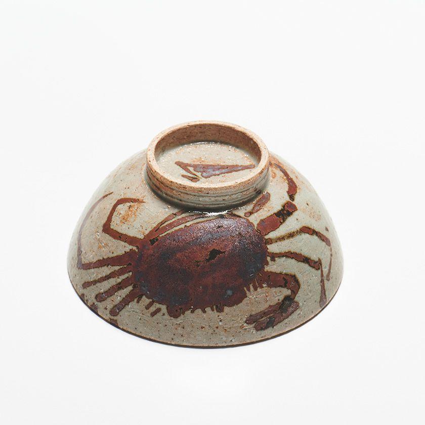 茶碗　カニ模様 蔵珍窯（ぞうほうがま） 蟹文 茶碗（中）(お取り寄せ品)// 美濃焼 窯元