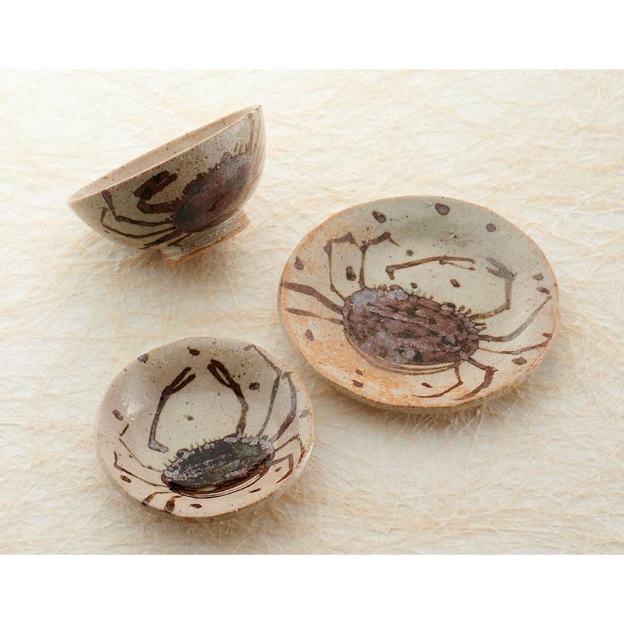 蔵珍窯（ぞうほうがま） 蟹文 茶碗（中）(お取り寄せ品)// 美濃焼 窯元