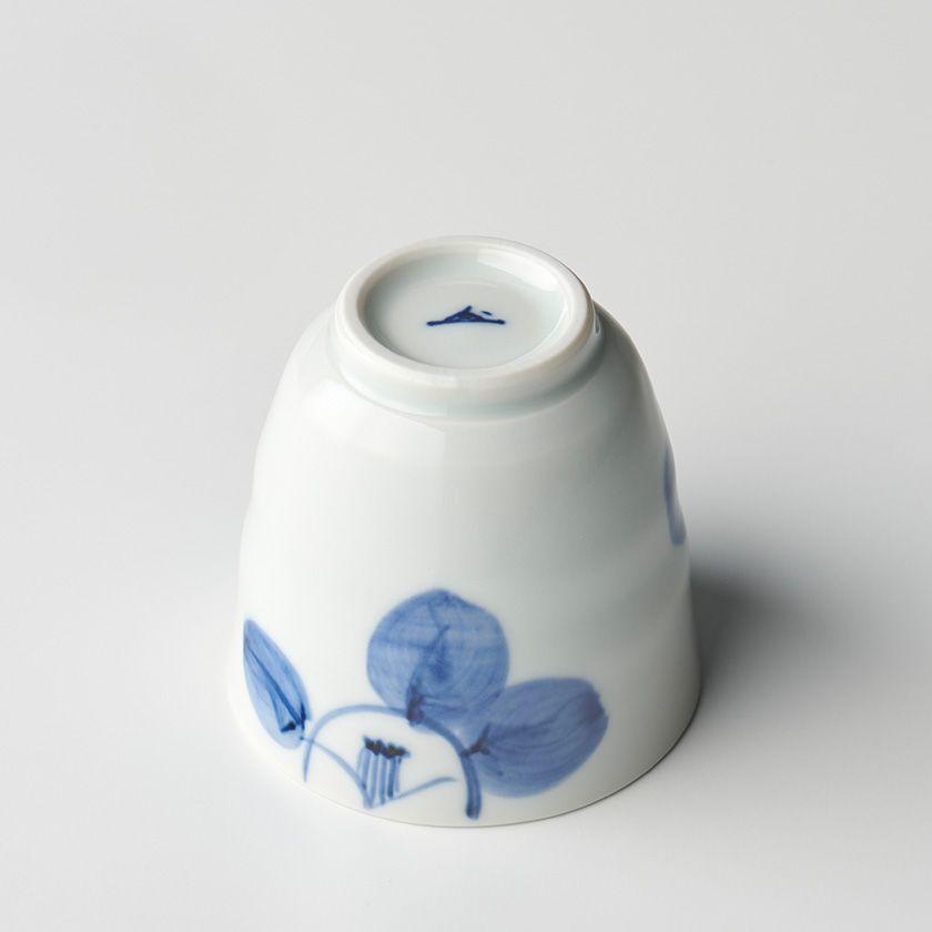 蔵珍窯（ぞうほうがま） 染椿 湯呑み 185ml (お取り寄せ品)// 美濃焼