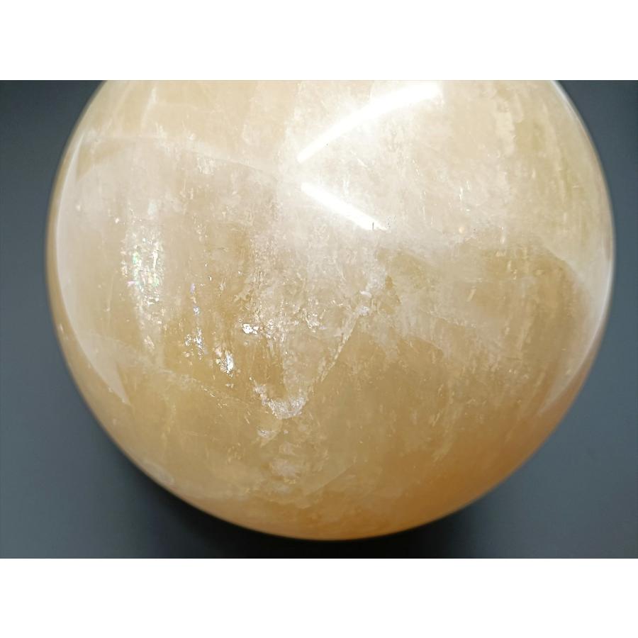 現物のみ】原石 イエローカルサイト 106mm 1,772g（台座付
