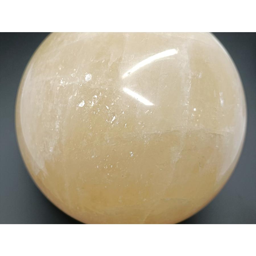 現物のみ】原石 イエローカルサイト 106mm 1,772g（台座付