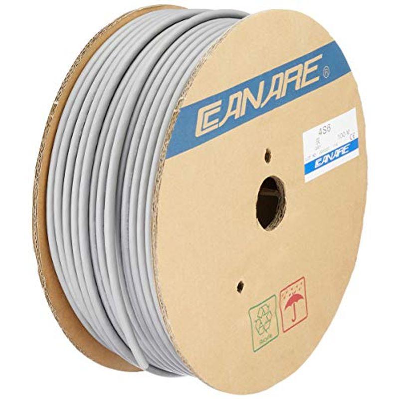 新着新着CANARE カナレ 4心スピーカーケーブル(外径6.4mm) 100m巻 灰