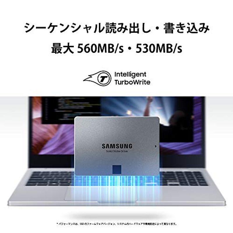 Samsung 870 QVO 2TB SATA 2.5インチ 内蔵 SSD MZ-77Q2T0B EC 国内正規保証品