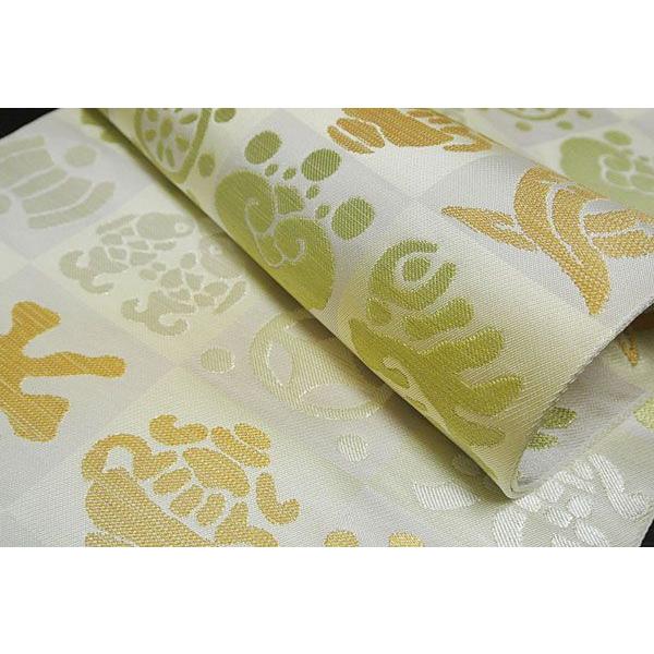 袋帯 京都西陣織 帯工房 たなか謹製 本袋全通柄袋帯 市松宝づくし 274  