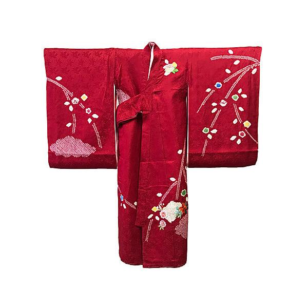 お宮参り着 高級正絹 絞り 刺繍 疋田絞り 宮参り着 お祝着 産着