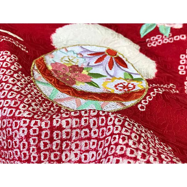 お宮参り着 高級正絹 絞り 刺繍 疋田絞り 宮参り着 お祝着 産着
