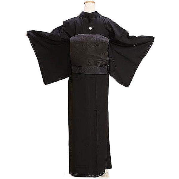 喪服 着物 冬物 袷 黒紋付 黒共帯 長襦袢 3点セット お仕立て 喪服 着物 冬物 袷 黒紋付 黒共帯 長襦袢 3点セット お仕立て