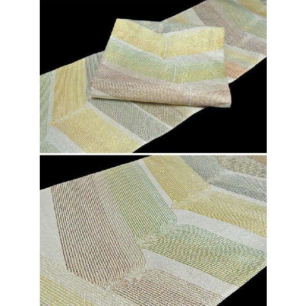 棯金綴錦袋帯 京都西陣 桝屋高尾謹製 棯金綴錦袋帯「色羽蝶文