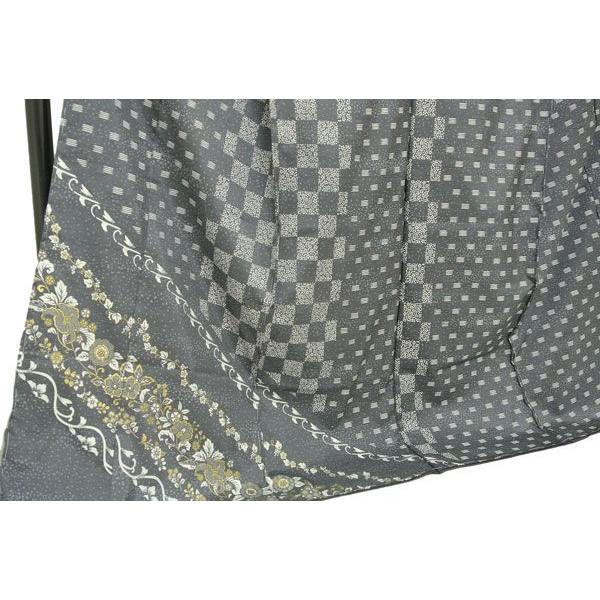 牛首紬訪問着 訪問着 未仕立て伝統的工芸品 石川県指定無形文化財  