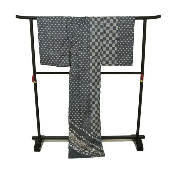 牛首紬訪問着 訪問着 未仕立て伝統的工芸品 石川県指定無形文化財  