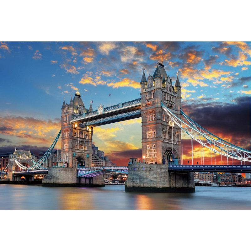 【破格値下げ】 セール価格 ジグソーパズル 1000ピース 木製 イギリス ロンドン橋 テムズ川