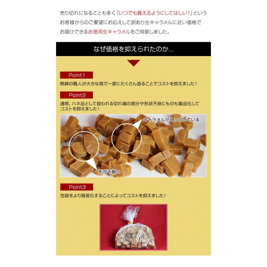 ★送料無料★花畑牧場 お徳用 生キャラメルプレーン 1kg【冷凍配送】｜hanabatake｜03