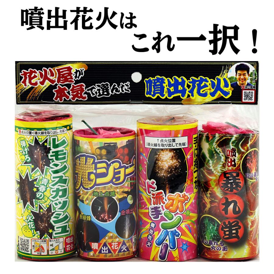 花火屋が本気で選んだ噴出花火（4本入） 噴出 噴水 イベント