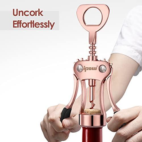 Ipow Stainless Steel Red Wine Beer Bottle Opener Wing Corkscrew by IPOW