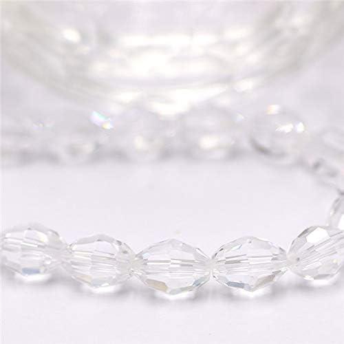 Ochoos 140pcs/lot Ochoos Beads Glass Beading Chinese 6x8mm Crystal