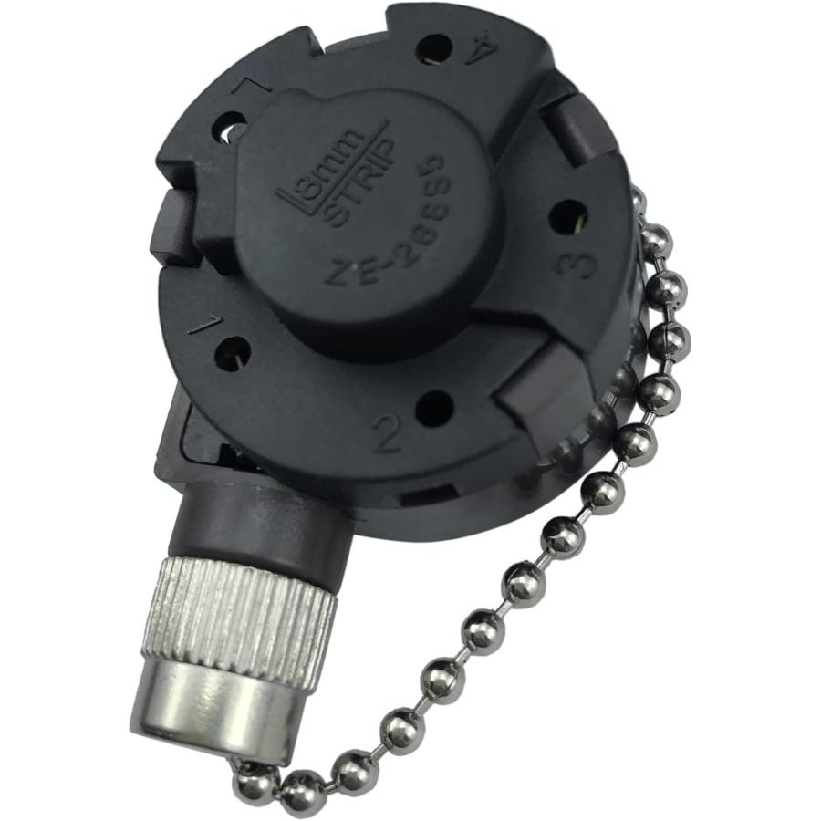 通販超特価 Pull Chain Switch Replace for Zing Ear ZE-268S5 4 Speed 5 Wire Compatible with Ceiling Fan Switch Ceiling Fan Light Lamp Nickel　並行輸入品