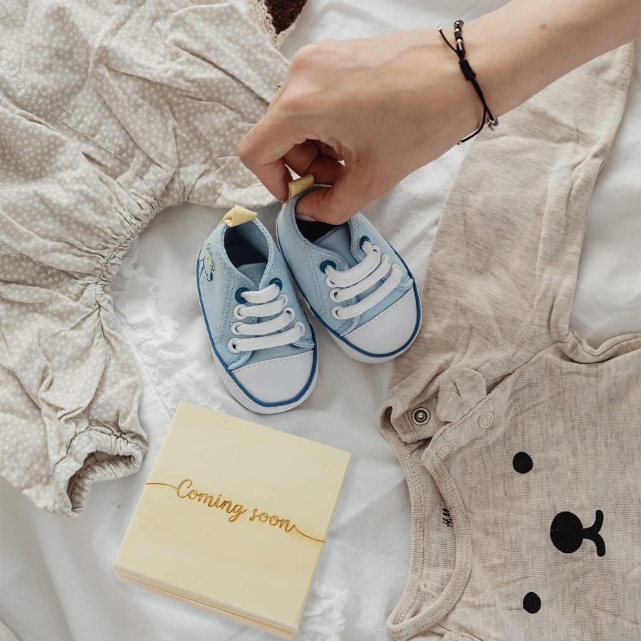 HAMUIERS 妊娠のお知らせ、叔母さん、赤ちゃんのお知らせアイデア 超音波写真フレーム 木製記念品ボックス HAMUIERS 並行輸入品