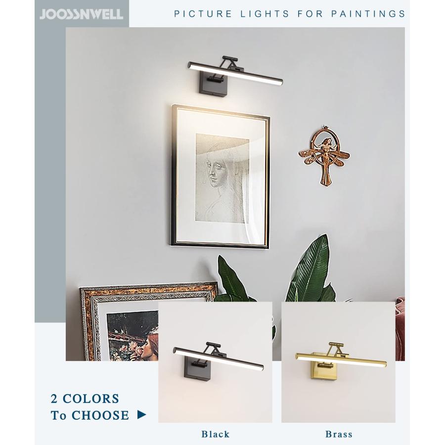 買付価格 Joossnwell LED Picture Lights for Paintings Dimmable 15.5 Inch 並行輸入品