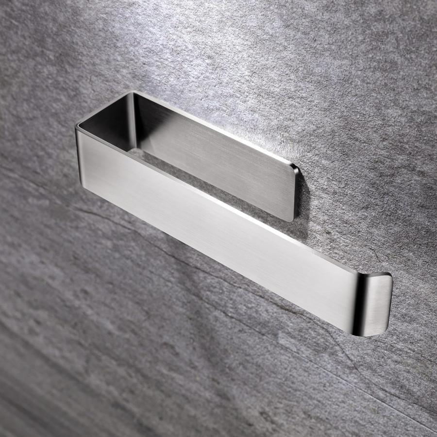 アウトレット直販店 YIGII Hand Towel Holder Self Adhesive Hand Towel Bar Bathroom Towel Rack Stick on Wall No Drilling Towel Hanger Stainless Steel Brushed Silver