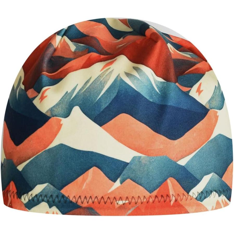 単品価格 EDTREK Weatherproof Winter Beanie - Waterproof and Windproof Reversible Beanie - Backcountry Hiking Skull Hat (Grey with Wild Mountain X-Large)
