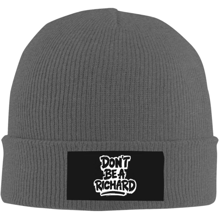 品質保証付き wikjxiz Don´t Be A Richard Knitted Hat Deep Heather Winter Knit Warm Beanie Trendy Ski Skull Cap for Men Women　並行輸入品