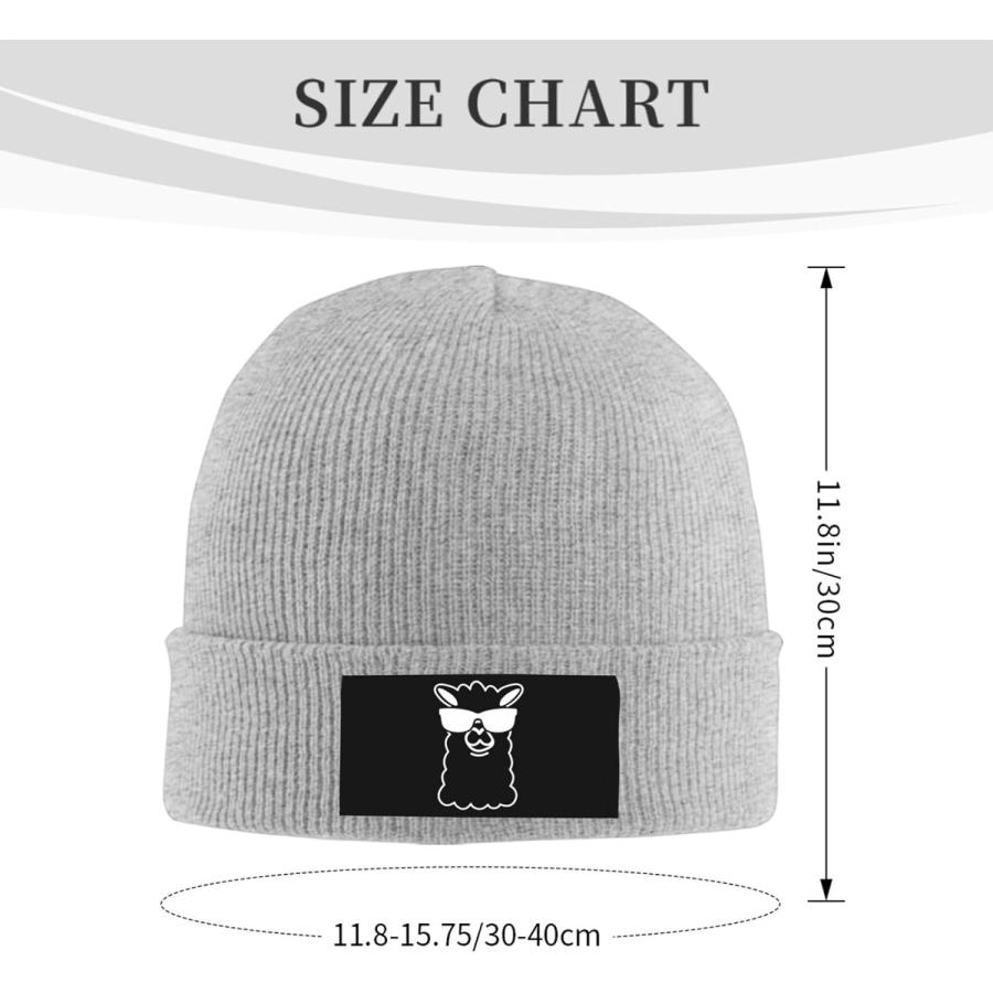 セールを開催する wikjxiz Love Cute Llama Knitted Hat Gray Winter Knit Warm Beanie Fashion Ski Skull Cap for Men Women　並行輸入品