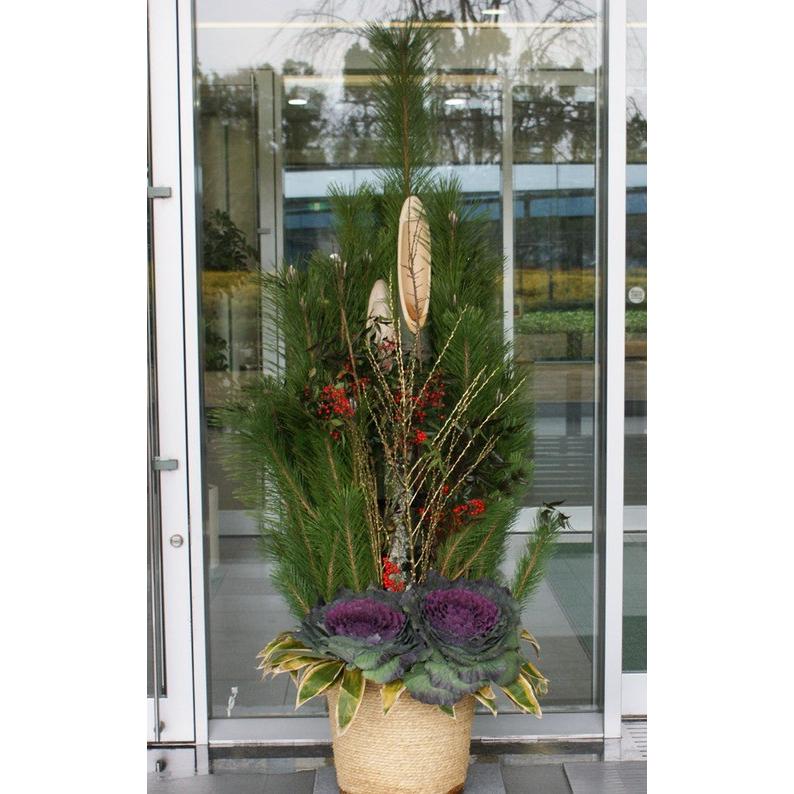 伝統的な門松 大きめ 正月飾り 門松 LLサイズ 高さ約1.8m 1対（2台で1セット） 門松 送料無料