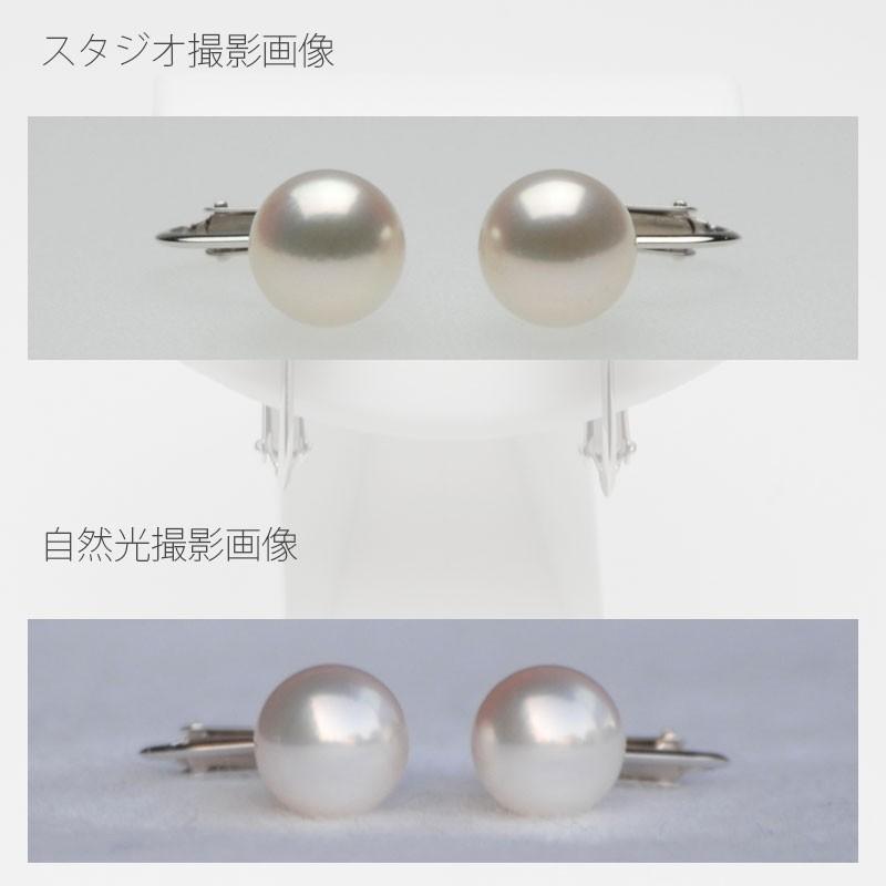 オーロラ花珠 花珠真珠 ネックレス イヤリング（またはピアス）2点セット 9.0mm-9.5mm グリーン　商品番号：S216194｜hanadama-ise｜12