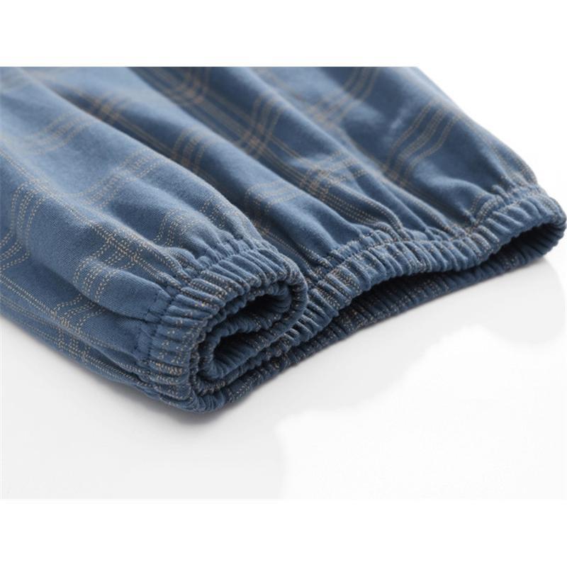 パジャマ メンズ セットアップ 夏 薄手 ルームウェア 父の日 ギフト 長袖 前開き シャツ 上下セット パンツ 寝巻き 春 秋 |  | 10