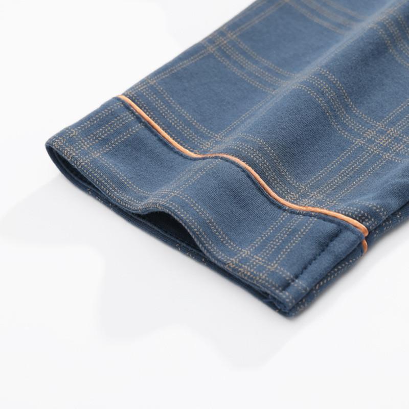 パジャマ メンズ セットアップ 夏 薄手 ルームウェア 父の日 ギフト 長袖 前開き シャツ 上下セット パンツ 寝巻き 春 秋 |  | 13