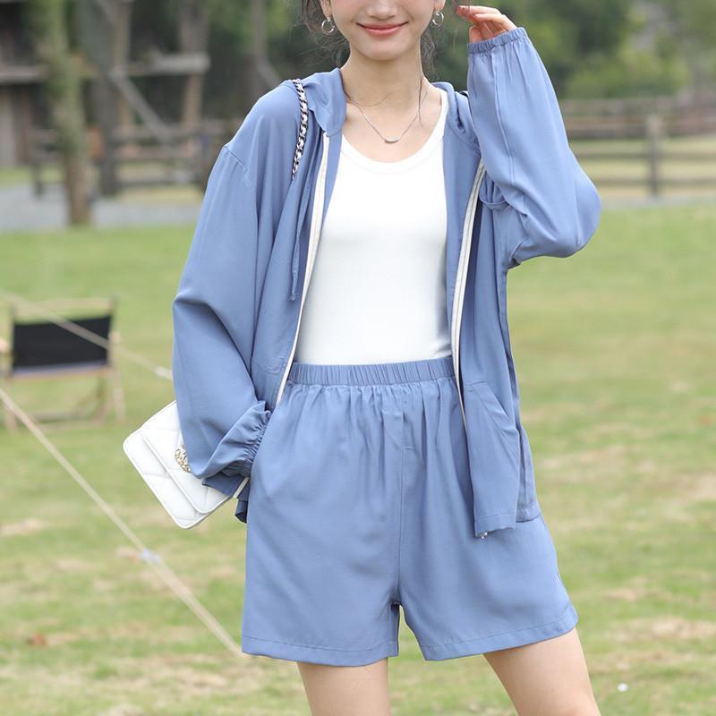 パーカー レディース ラッシュガード 接触冷感 UPF50+ UVカット 夏 薄手 長袖 フード付き ジップアップ カジュアル ヨガウエア 体型カバー ひんやり |  | 05