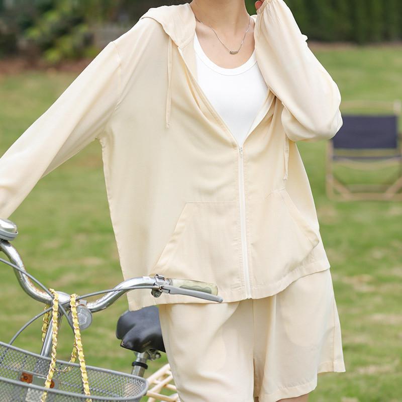 パーカー レディース ラッシュガード 接触冷感 UPF50+ UVカット 夏 薄手 長袖 フード付き ジップアップ カジュアル ヨガウエア 体型カバー ひんやり |  | 06