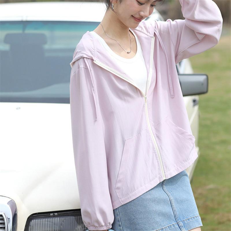 パーカー レディース ラッシュガード 接触冷感 UPF50+ UVカット 夏 薄手 長袖 フード付き ジップアップ カジュアル ヨガウエア 体型カバー ひんやり |  | 09