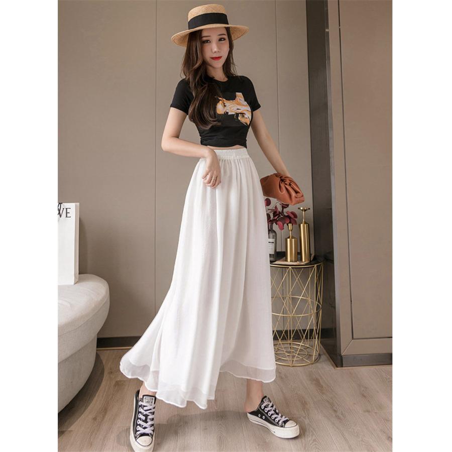 ワイドパンツ フレアパンツ フェイクスカート フレアスカート ガウチョ 大きいサイズ 9分丈 春 夏 涼しい おしゃれ セール 送料無料 |  | 12