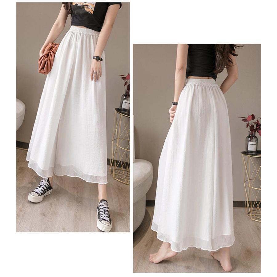 ワイドパンツ フレアパンツ フェイクスカート フレアスカート ガウチョ 大きいサイズ 9分丈 春 夏 涼しい おしゃれ セール 送料無料 |  | 13