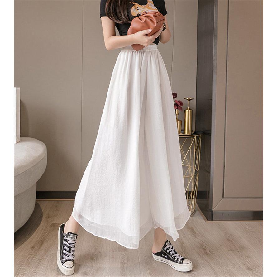 ワイドパンツ フレアパンツ フェイクスカート フレアスカート ガウチョ 大きいサイズ 9分丈 春 夏 涼しい おしゃれ セール 送料無料 |  | 15