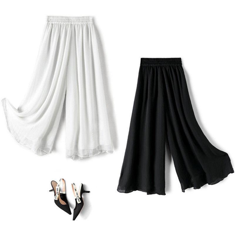 ワイドパンツ フレアパンツ フェイクスカート フレアスカート ガウチョ 大きいサイズ 9分丈 春 夏 涼しい おしゃれ セール 送料無料 |  | 05
