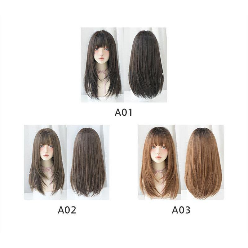 ミディアム 激安 フルウィッグ 変装 レディース コスプレ 自然 かわいい セミロング グラデーション ショート おすすめ おしゃれ 女性用 送料無料 |  | 01