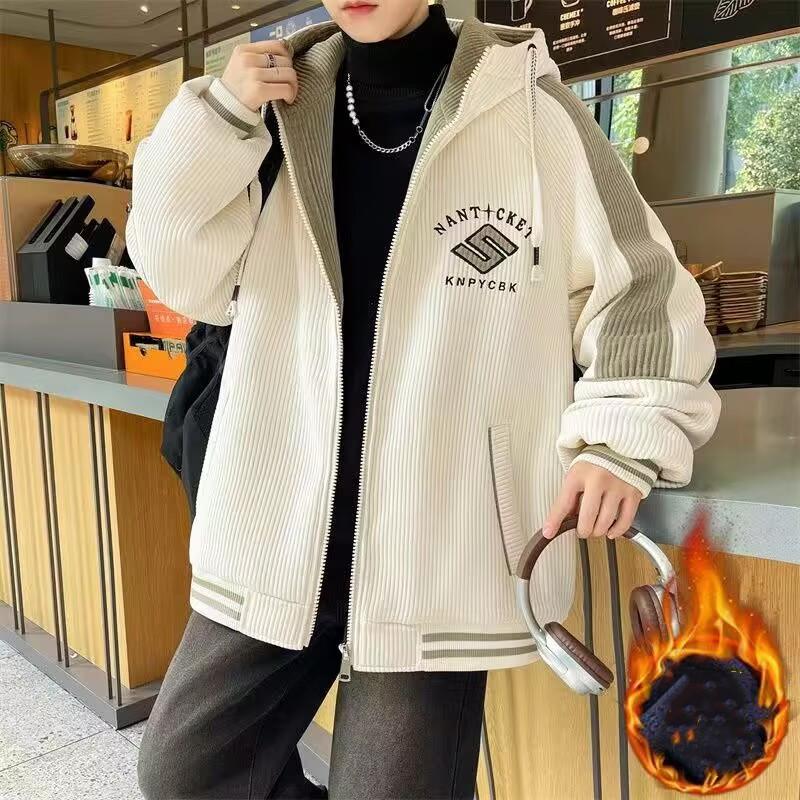 ジャンパー メンズ フード付き 裏起毛 ジップパーカー スカジャン風