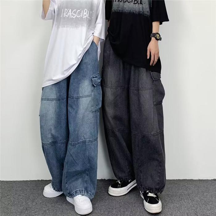 デニムパンツ ワイドパンツ メンズ ロングパンツ ジーンズ ズボン