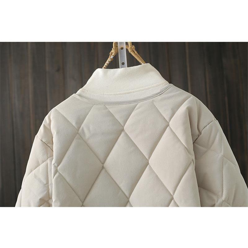 キルティングコート レディース 中綿コート 襟なし ショート丈 長袖 キルティング 無地 軽量 大きいサイズ 暖かい アウター かわいい ゆったりカジュアル |  | 06